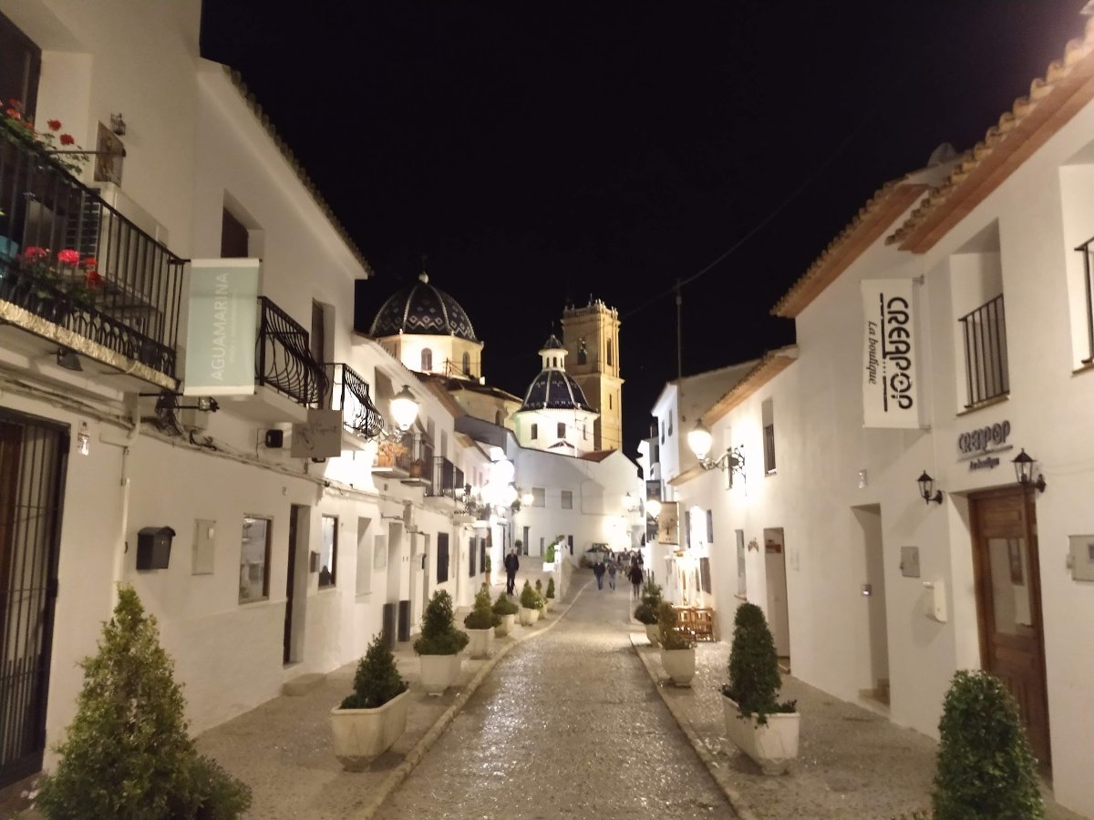altea casco antiguo de noche