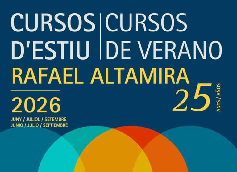 Cursos de verano Rafael Altamira 2026