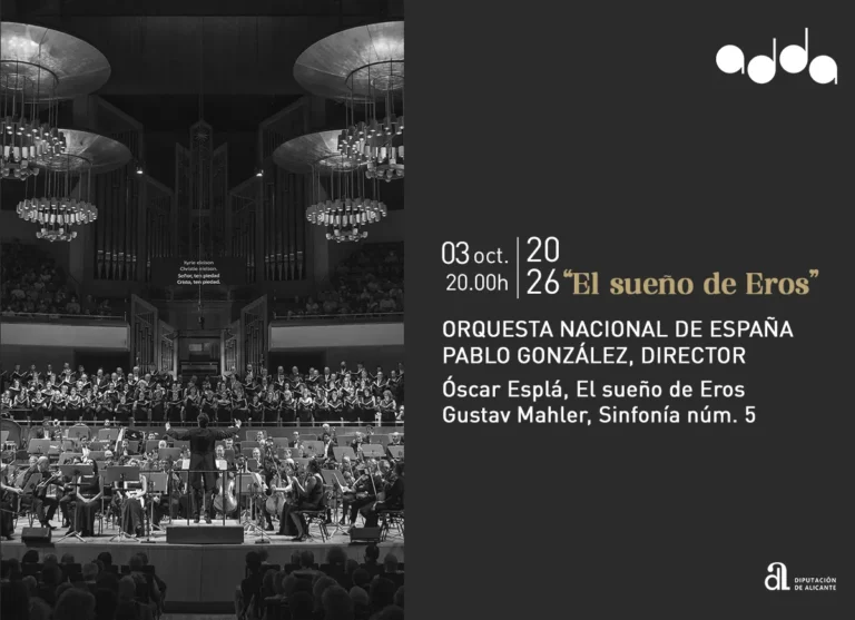 Temporada Sinfónica 26/27: ‘El sueño de Eros’ en el ADDA Concierto El sueño de Eros ADDA