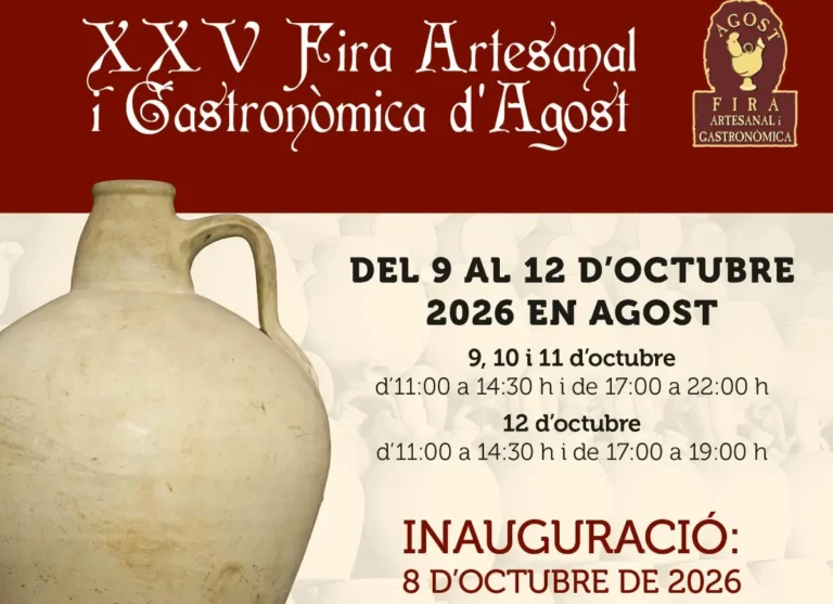 Feria Artesanal y Gastronómica de Agost 2026