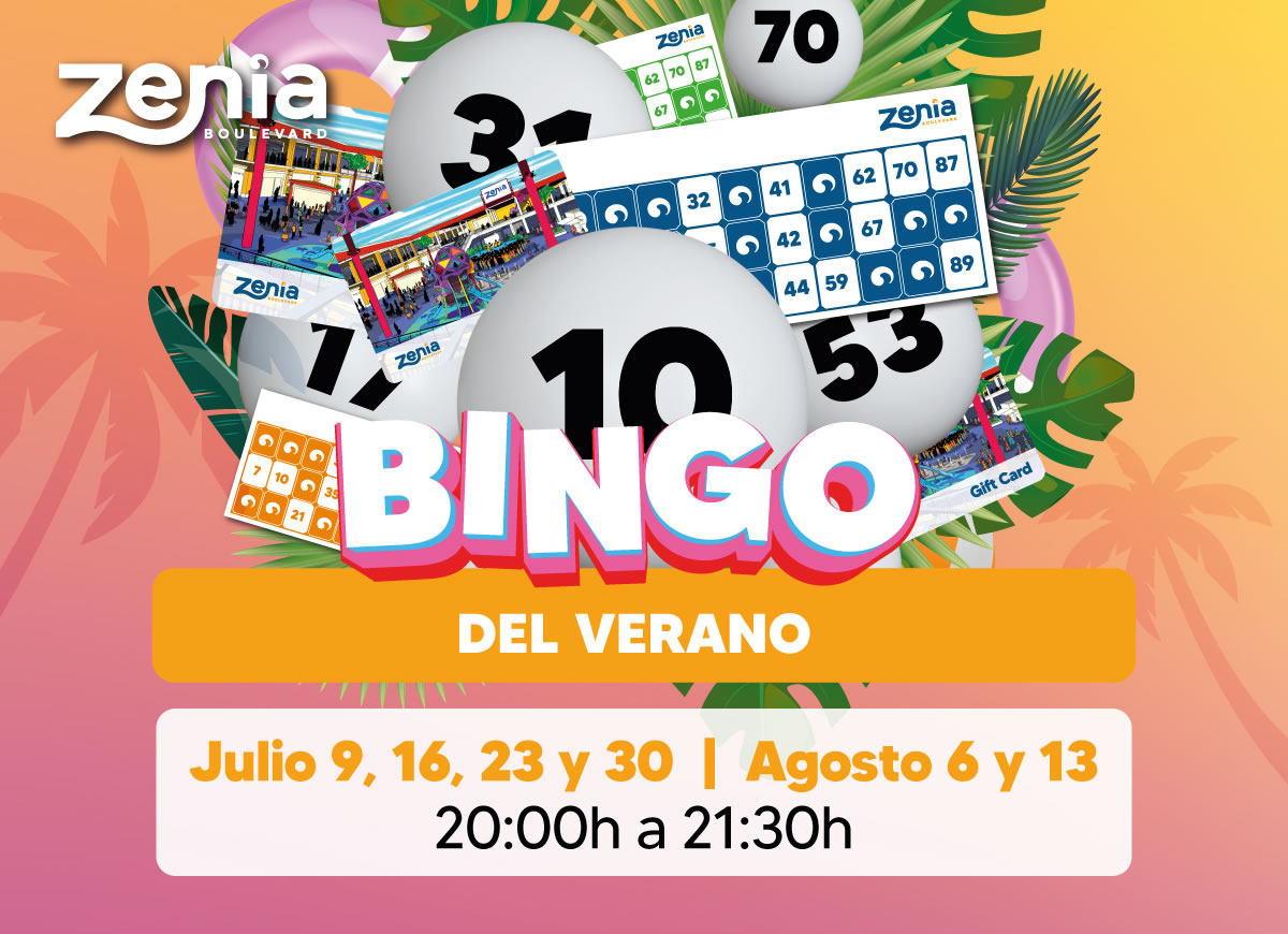 Bingo del verano Zenia Boulevard
