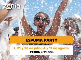 Fiestas de la espuma en Zenia Boulevard Fiestas de la espuma en Zenia Boulevard