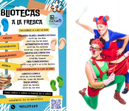 Cuentacuentos y talleres en las ‘Bibliotecas a la Fresca’ de Alicante Bibliotecas a la Fresca Alicante Verano 2026