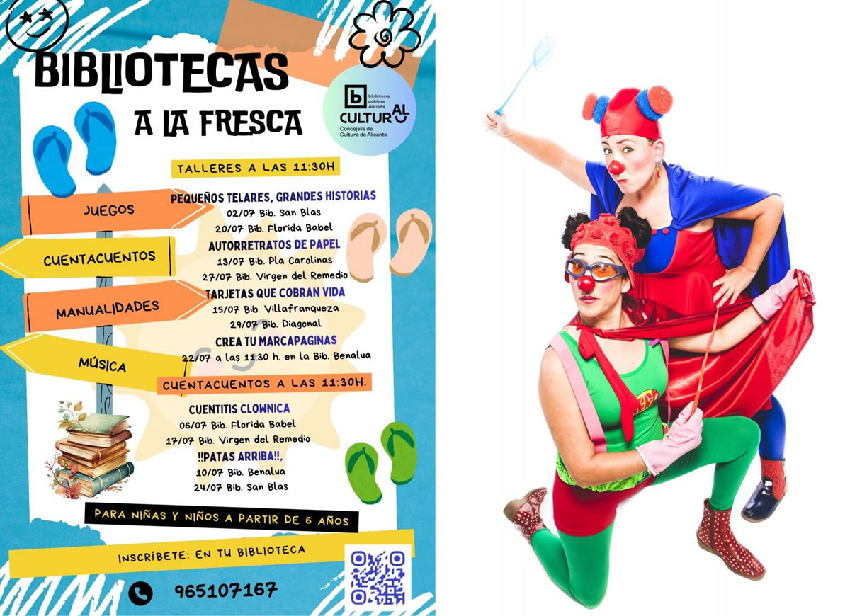 Bibliotecas a la Fresca Alicante Verano 2026