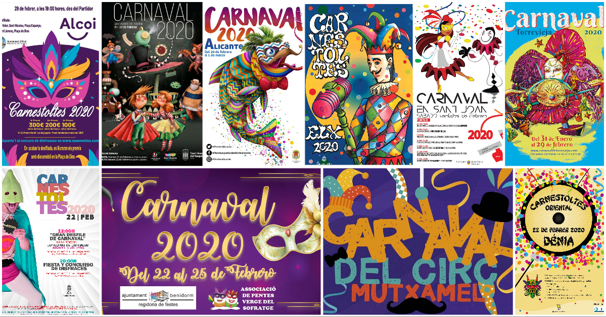 Dónde celebrar el Carnaval 202 en la provincia de Alicante
