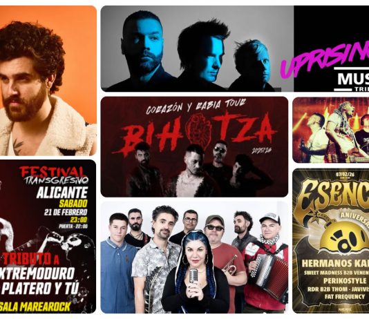 Conciertos Sala Marearock febrero 2026