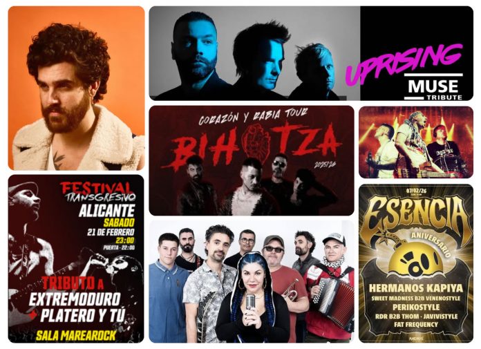 Conciertos Sala Marearock febrero 2026