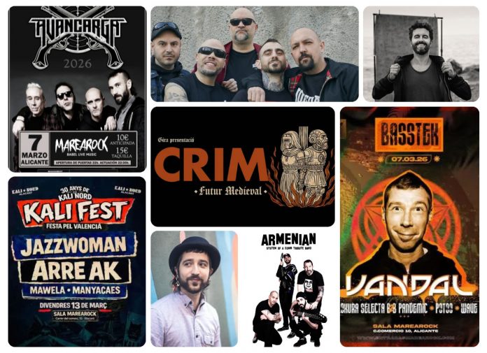 conciertos-sala-marearock-marzo-2026 Conciertos Sala Marearock marzo 2026