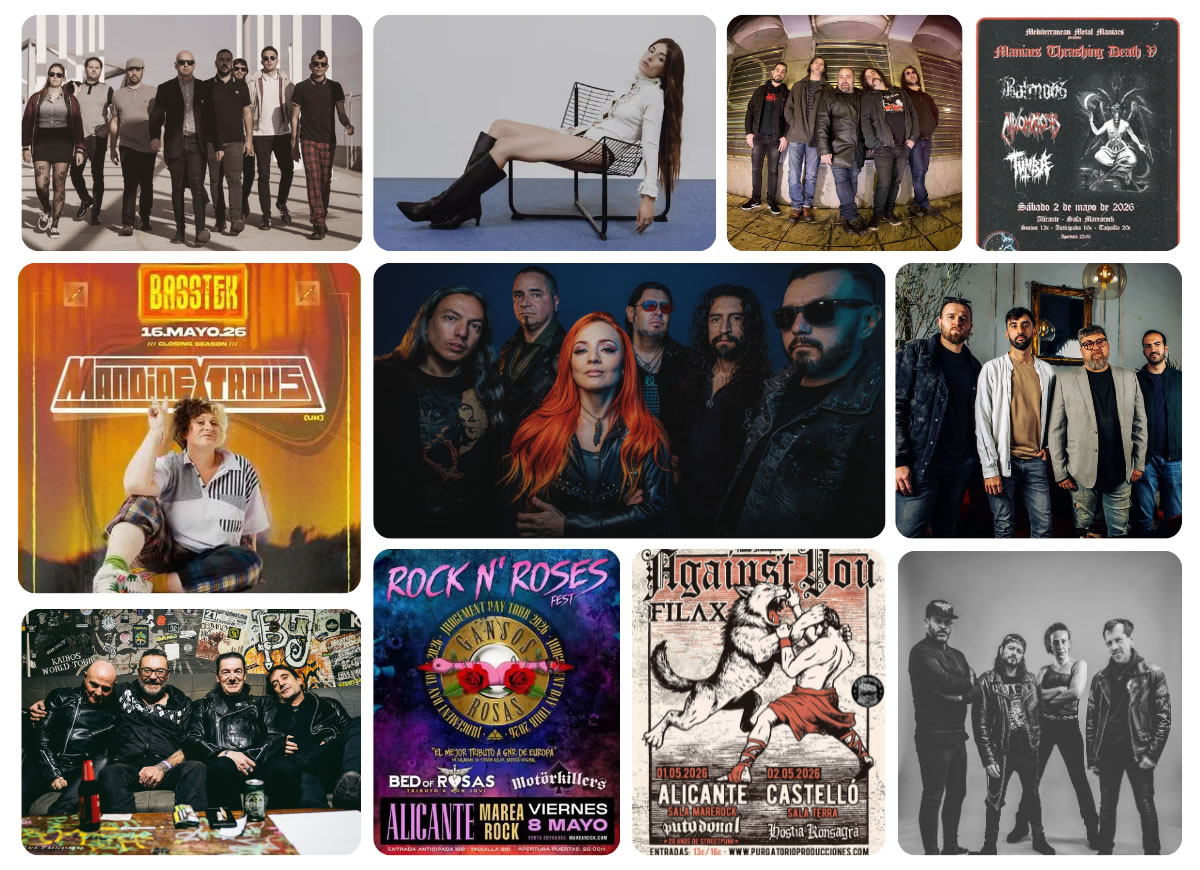 Conciertos Sala Marearock Mayo 2026