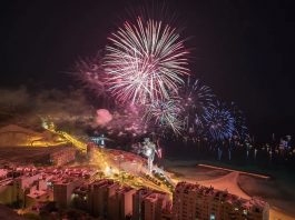 Concurso de fuegos artificiales en la Playa del Cocó Concurso castillo fuegos artificiales Hogueras Alicante 2026