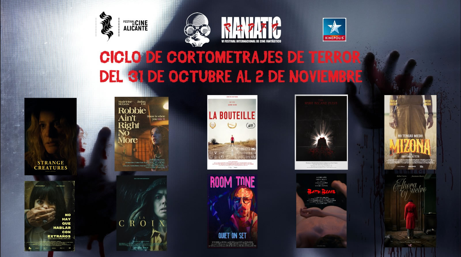 cortos terror kinépolis alicante halloween 2025