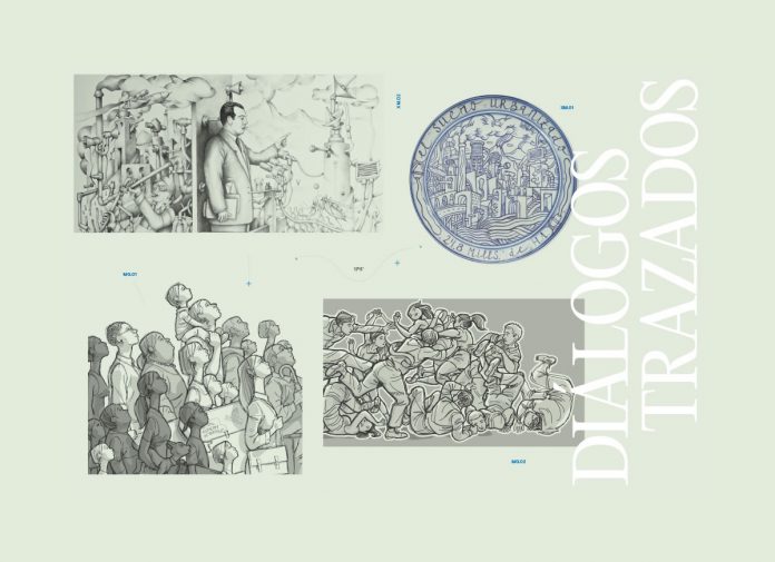 Exposición Diálogos trazados Lonja del Pescado