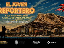 Exposición Tintín Castillo Santa Bárbara Alicante