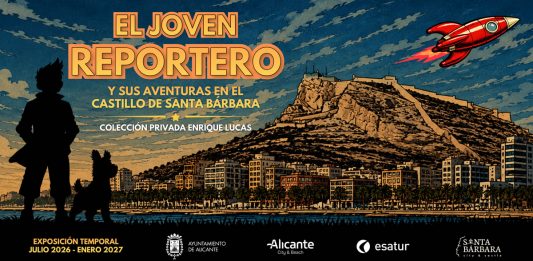 Exposición Tintín Castillo Santa Bárbara Alicante