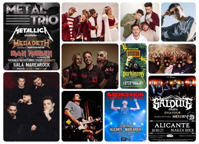 Conciertos Sala MareaRock septiembre octubre 2025