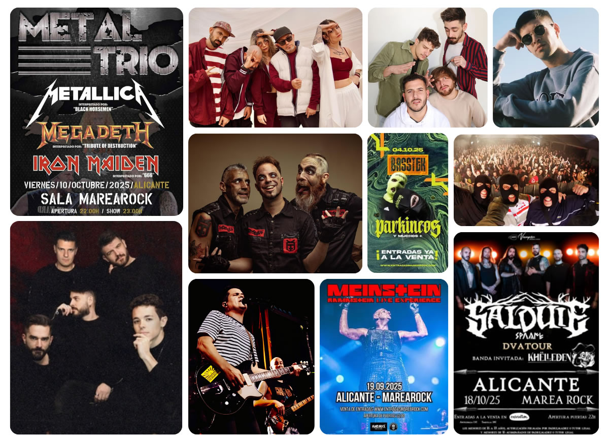 Conciertos Sala MareaRock septiembre octubre 2025