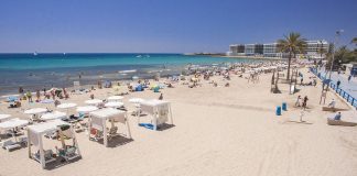 Playa del Postiguet en Alicante