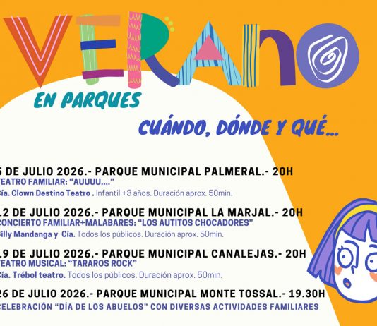 ‘Verano en Parques’ 2026 en Alicante Verano en parques Alicante 2026