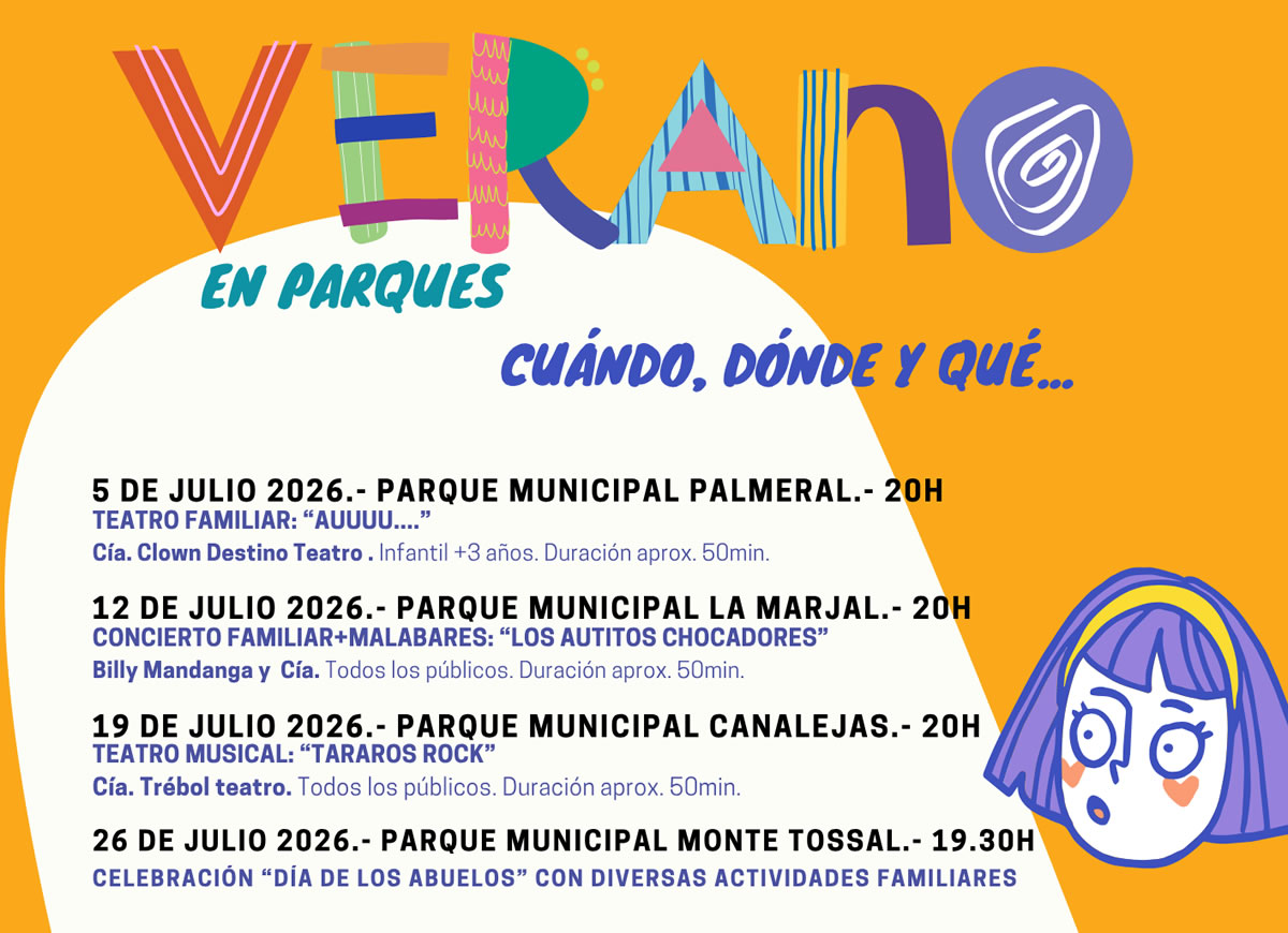 Verano en parques Alicante 2026